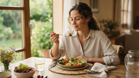 Mindful eating for better digestion: eat slowly and beat bloating