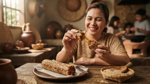 Belekoy: qué es el dulce filipino de sésamo y cómo se come