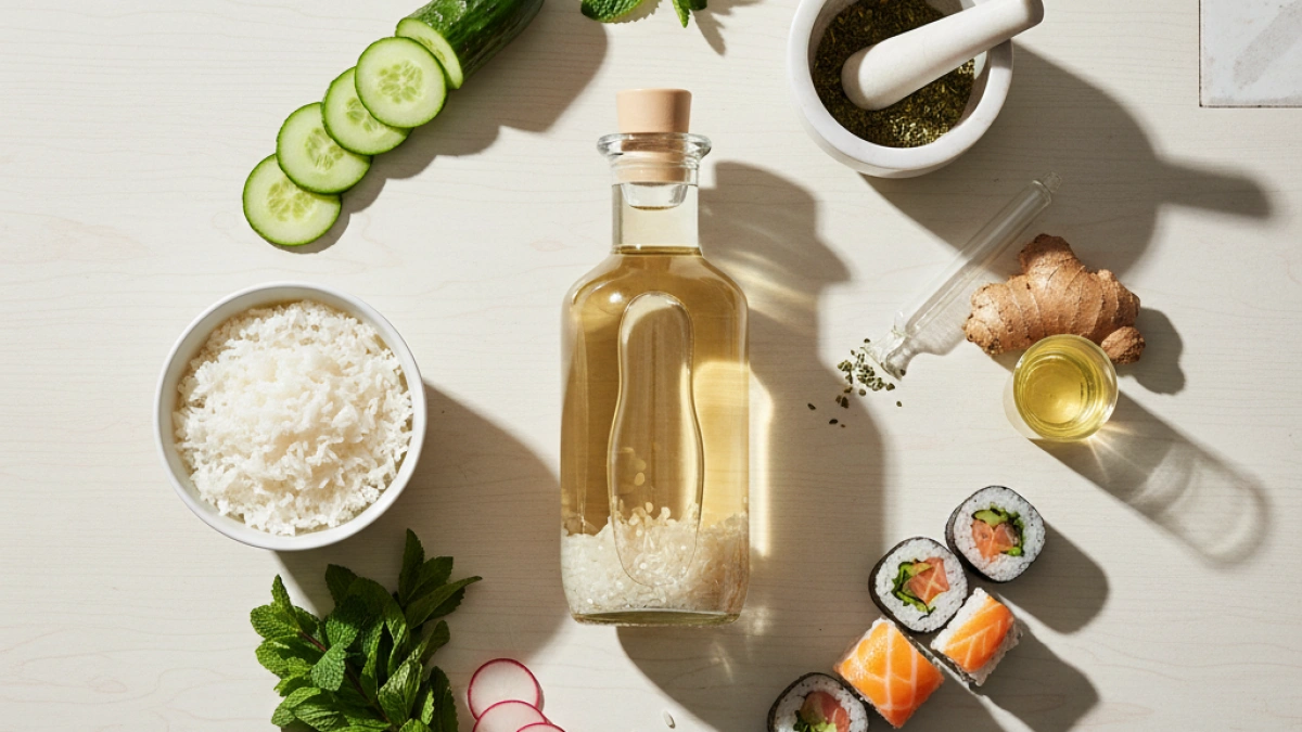 Beneficios del vinagre de arroz en la cocina y salud