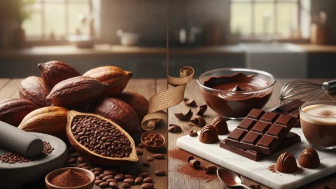 Cacao vs cacao: diferencias, beneficios y uso en la cocina