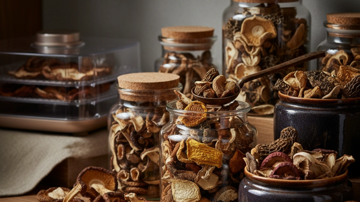 How to properly store dried mushrooms and extend their freshness