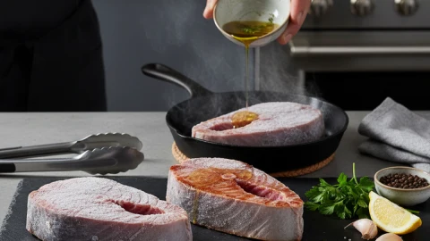 Cómo cocinar filetes de atún congelados en simples pasos