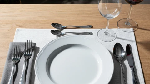 Cómo colocar correctamente los cubiertos en la mesa