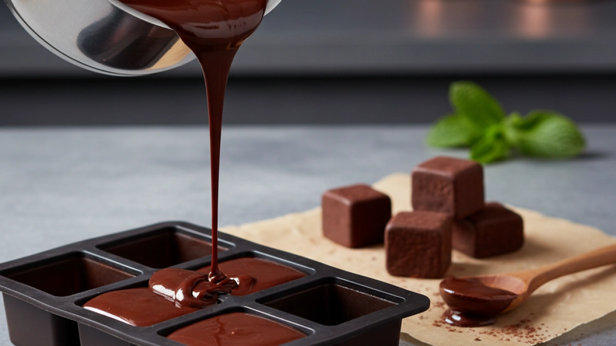 How to effectively freeze melted chocolate