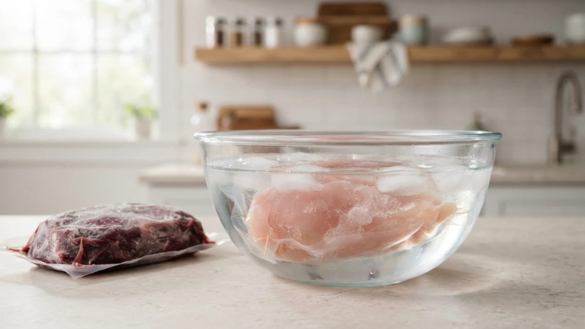 How to thaw food safely: methods, times and mistakes to avoid