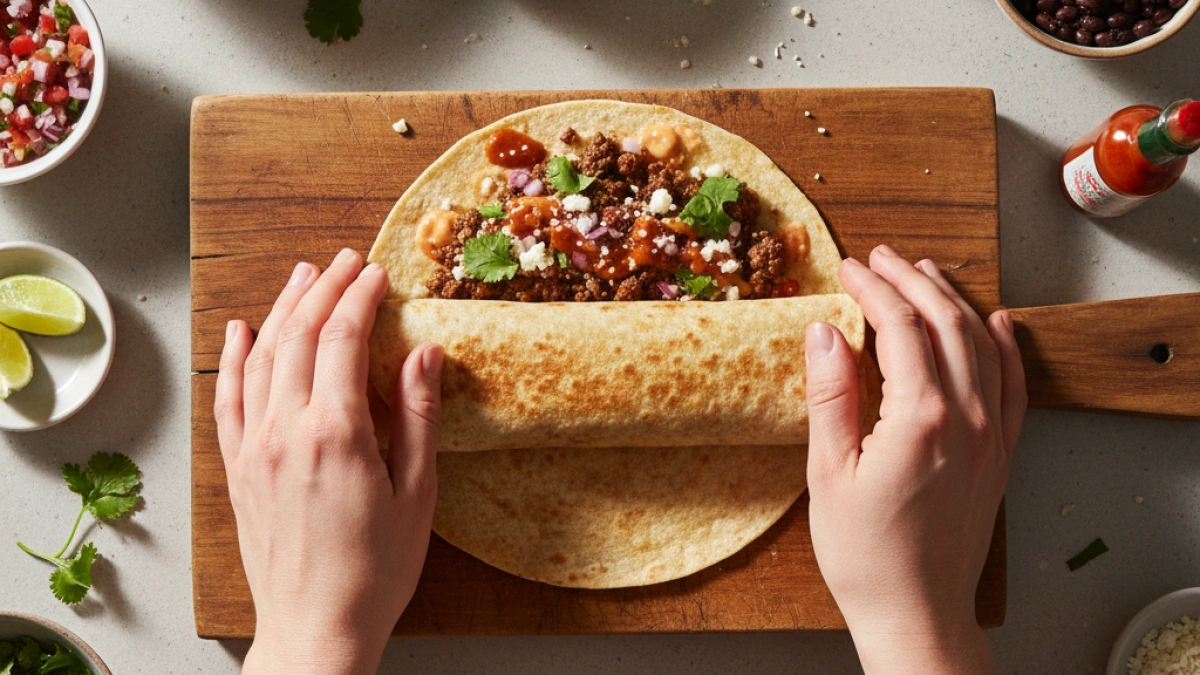 Cómo enrollar un burrito perfecto en simples pasos