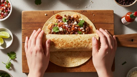 Cómo enrollar un burrito perfecto en simples pasos