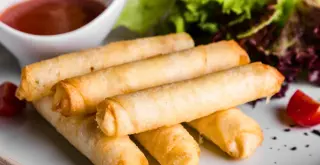 How to roll a spring roll step by step