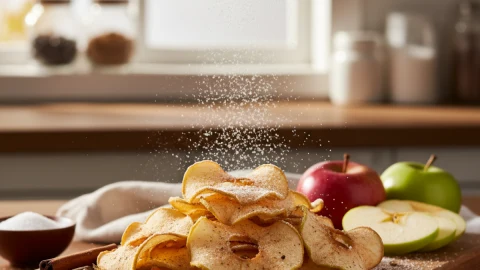 Cómo hacer chips de manzana crujientes en casa