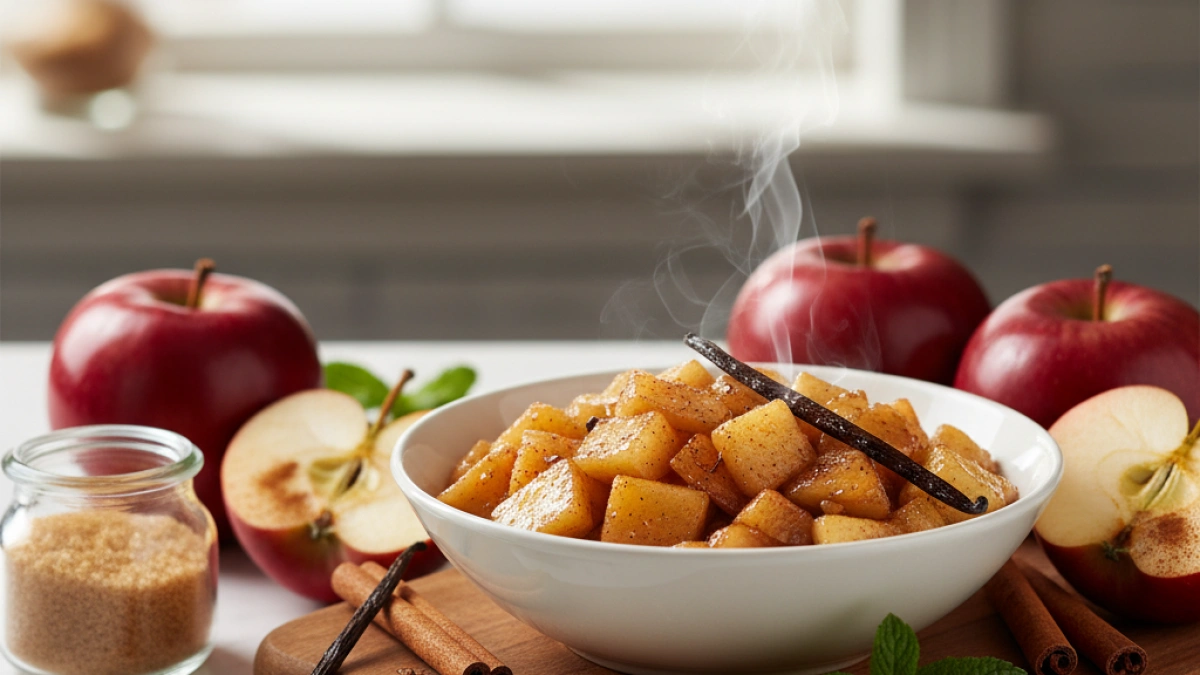 Cómo hacer compota de manzana, vainilla y canela fácil