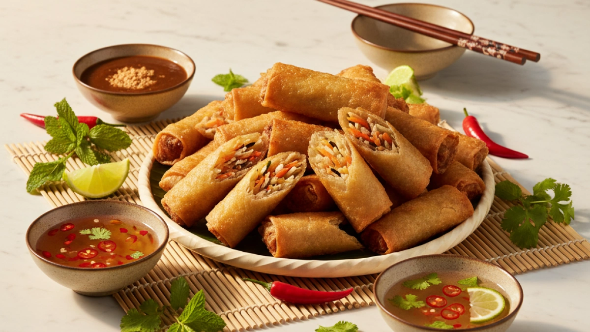 How to make irresistible and easy spring rolls