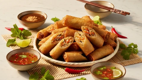 How to make irresistible and easy spring rolls