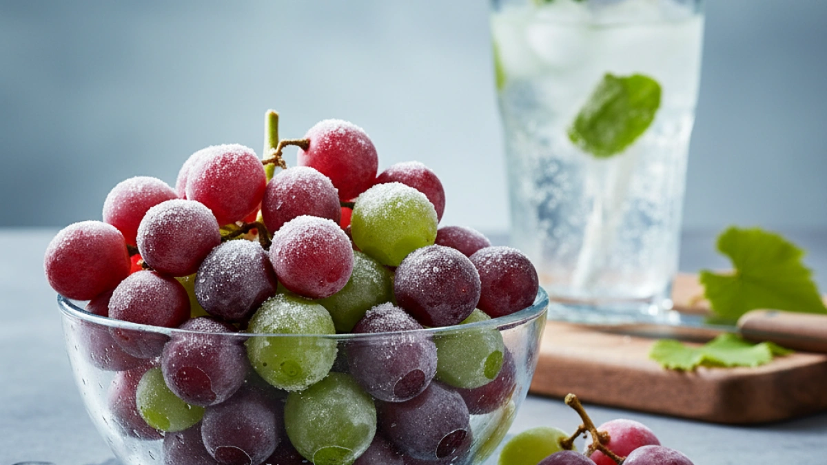 Cómo hacer uvas congeladas para un snack refrescante