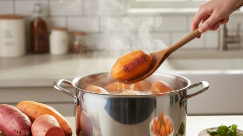 Cómo hervir batatas correctamente en pocos pasos