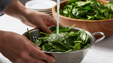 How to properly wash spinach for better cleanliness