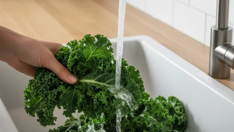 Cómo lavar kale de manera correcta y efectiva