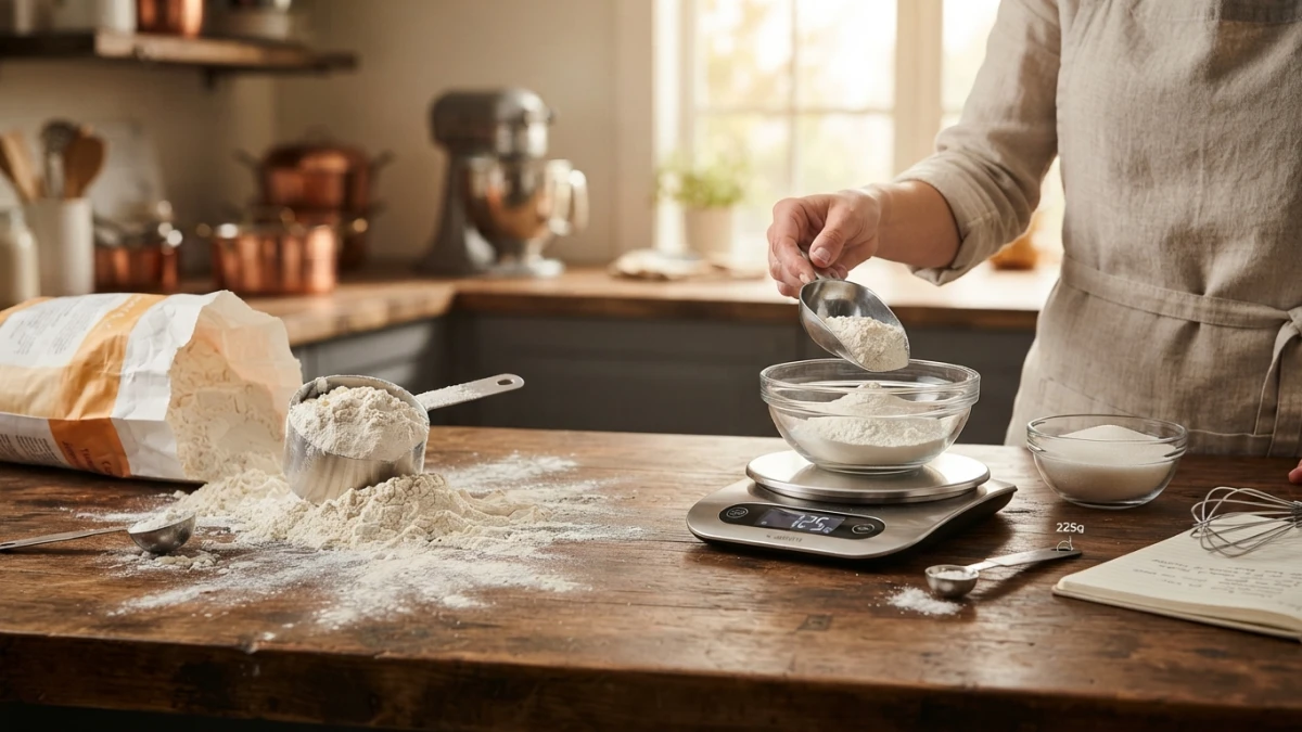How to measure ingredients correctly: cups and grams