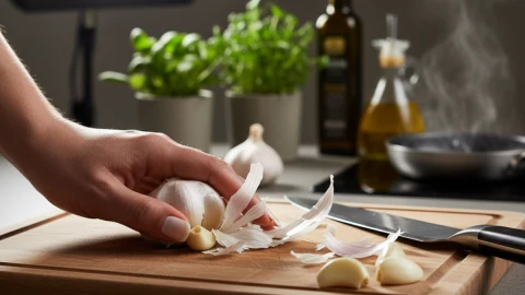 Cómo pelar un diente de ajo fácilmente en pocos pasos