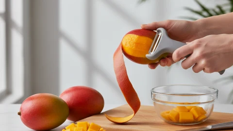 Cómo pelar un mango de manera fácil y rápida