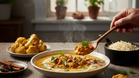 Cómo preparar delicioso curry de coliflor en casa