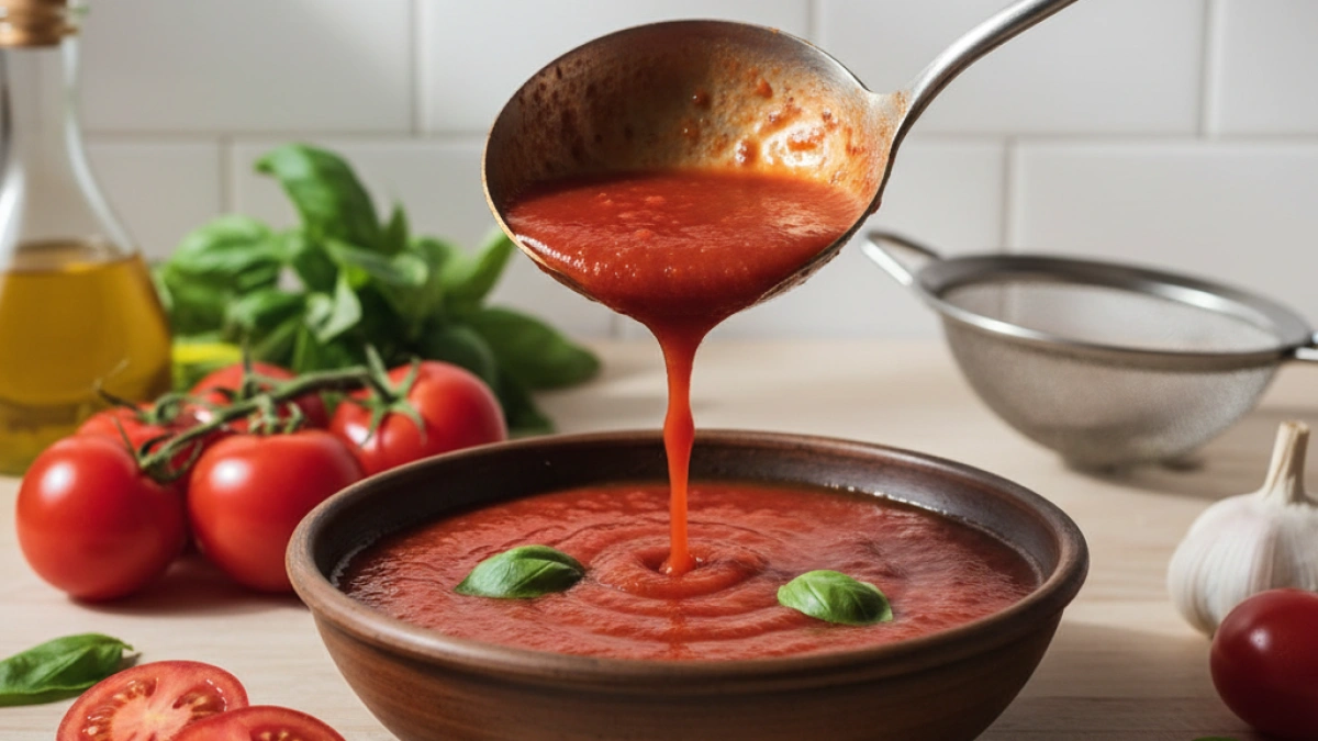 How to prepare easy and quick homemade tomato puree
