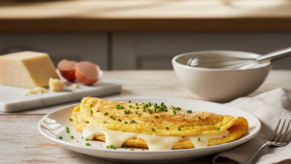 Cómo preparar una deliciosa tortilla francesa de queso