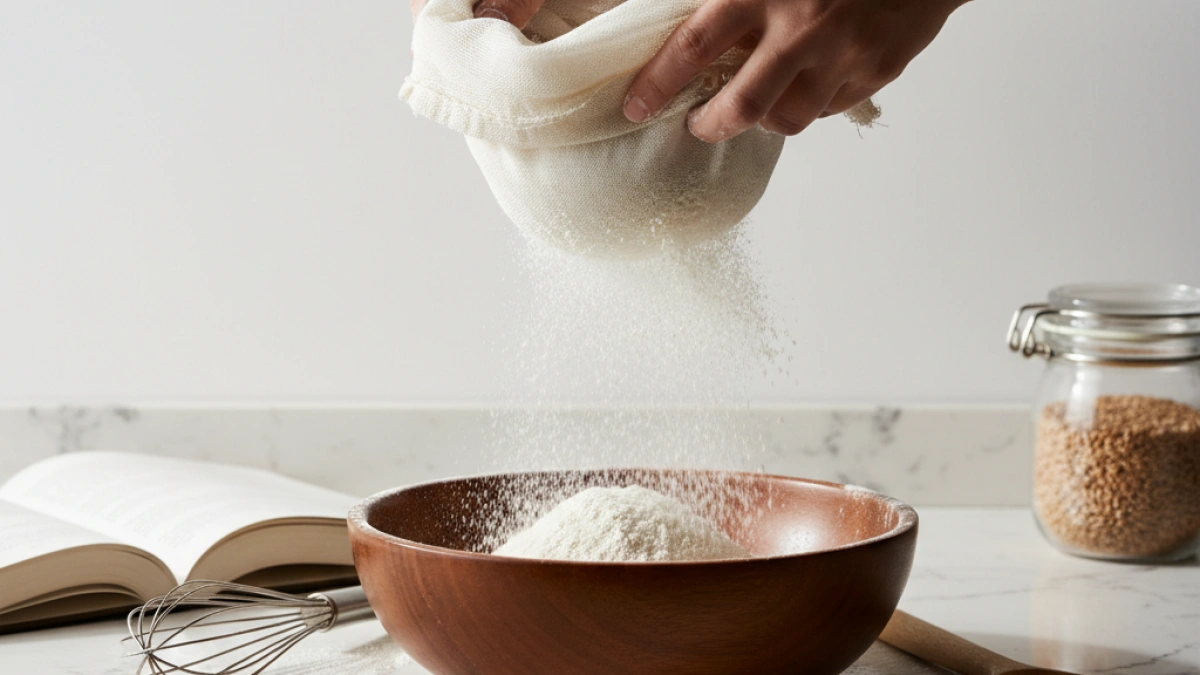 How to sift flour without a sifter easily at home