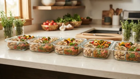 Meal prep: cook once a week and eat healthy every day