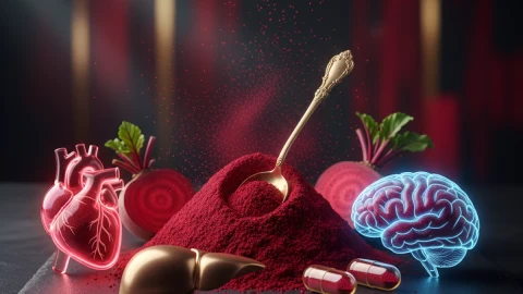 Oro rojo en polvo: beneficios para la presión arterial, hígado y cerebro
