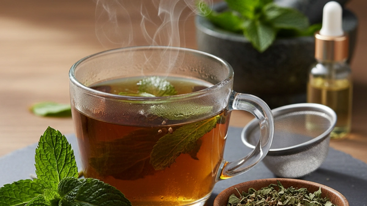 Properties and benefits of black mint infusion