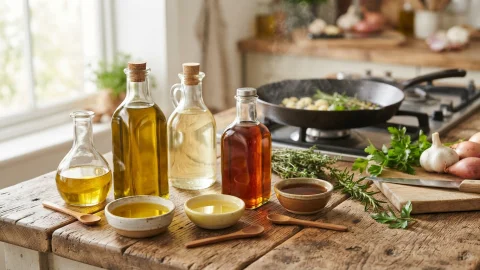 Tipos de aceite para cocinar: cuál usar según el punto de humo