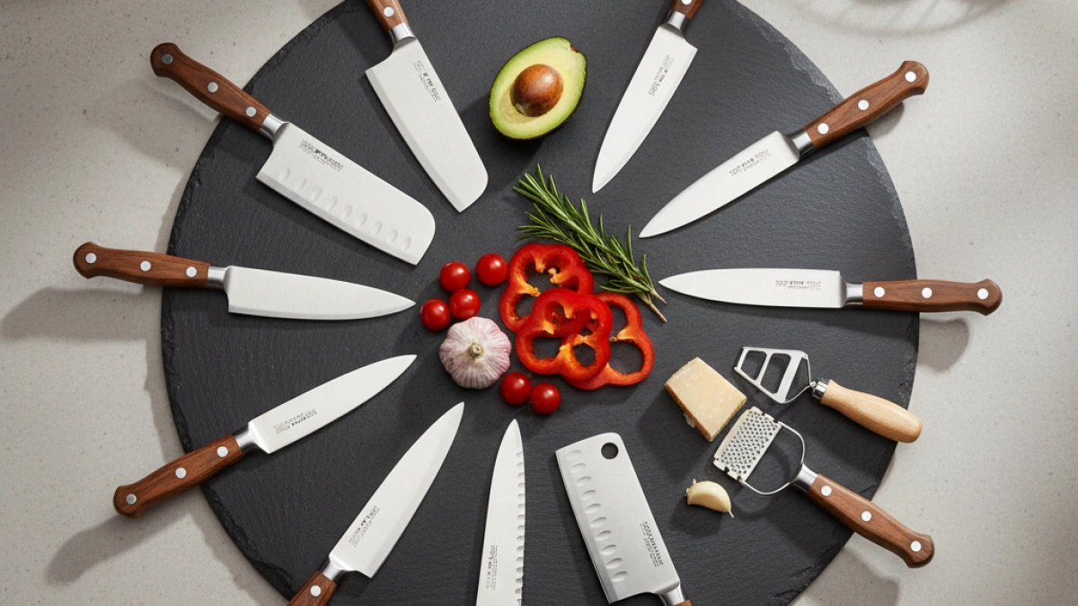 Tipos de cuchillos de cocina y su uso esencial