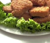 Receta de Nuggets de pollo asado y verduras