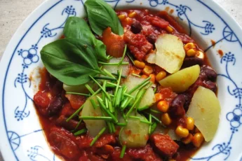 Recipe of Bean stew with green beans and potatoes