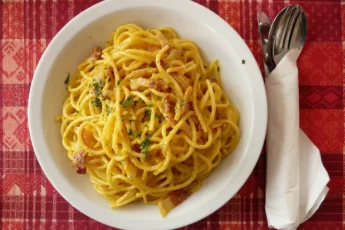 Receta de Espaguetis a la auténtica carbonara