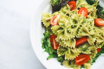 Recipe of Vegetable pasta with broccoli and seitan