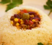 Receta de Bowl de arroz y carne picada con verduras