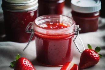 Recipe of Fresh strawberry jam for panacota