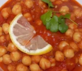 ひよこ豆とイカ（またはポテト）とトマト のレシピ