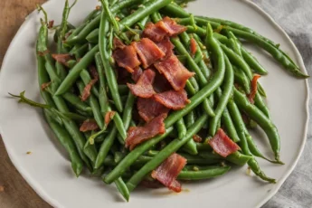Recette de Haricots verts au bacon