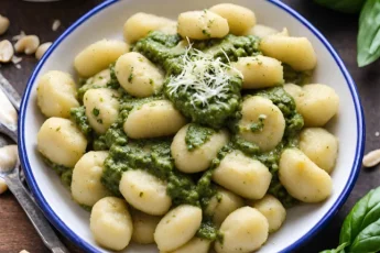 Recipe of Gnocchi with Pesto Sauce