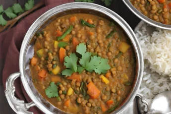 Receta de Curry de Lentejas y Verduras