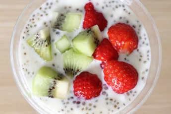 Receita de Iogurte com frutas frescas