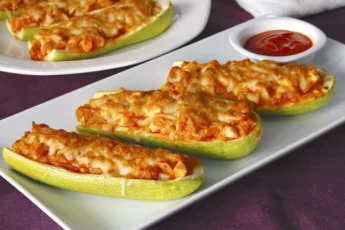 Recipe of Baked zucchini with cream cheese