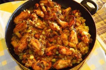 Recipe of Chicken with olives and mushrooms