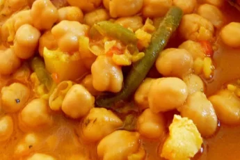 ひよこ豆とタラ のレシピ