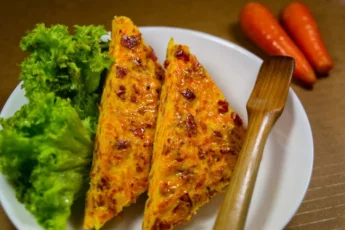 Recipe of Carrot omelet with parsley