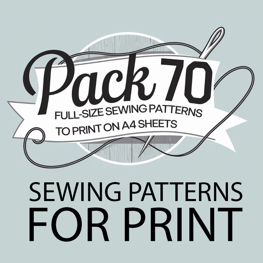 Pack 70 - Download Full-size Sewing Patterns to Print