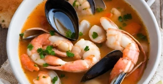 Recipe of Açorda de Marisco (Portuguese Seafood Bread Soup)