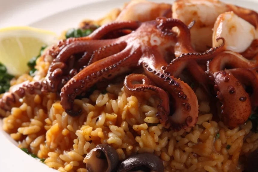 Receta de Arroz con pulpo